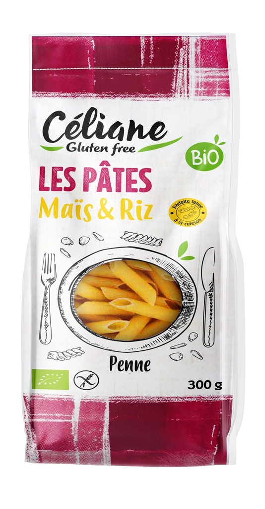 Céliane rijst en maïs penne bio 300g - 5873294