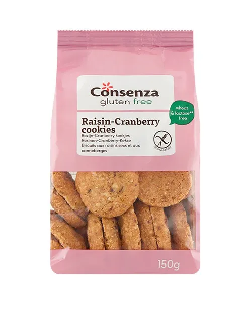 [3986] Consenza rozijn-cranberry koekjes 150g   