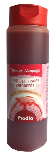 [3864] Prodia topping fraise 500ml - pauvre en sucre