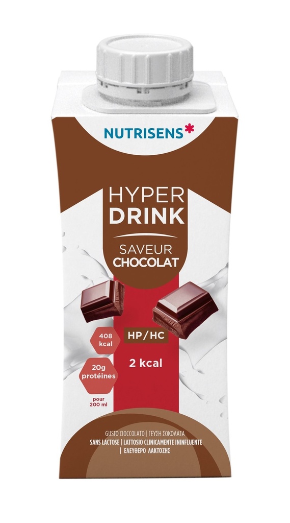 NS hyperdrink 2Kcal saveur chocolat 200ml x 24