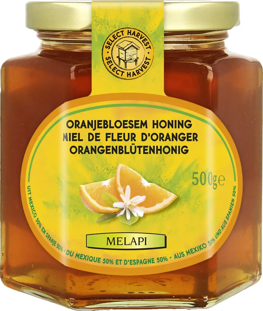 [3049] Melapi honing oranjebloesem vloeibaar 500g - 3413044