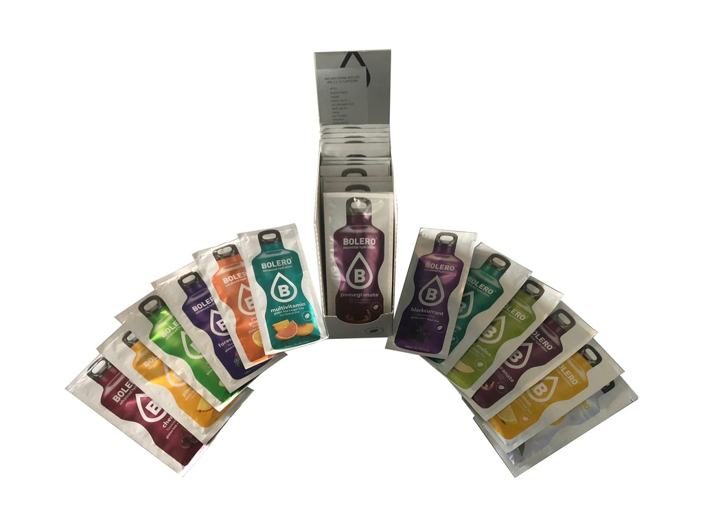 Bolero boisson aromatisée assortiment 9g x 24 sans sucre