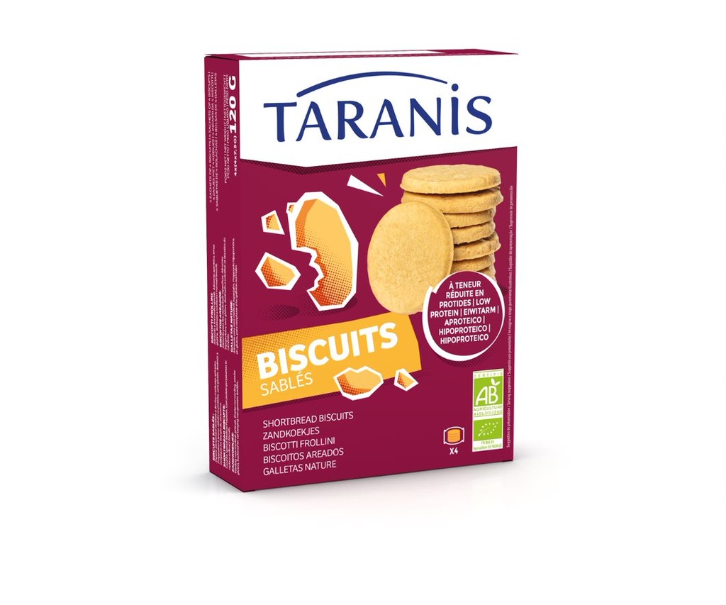 Taranis biscuits sablés 120g Bio