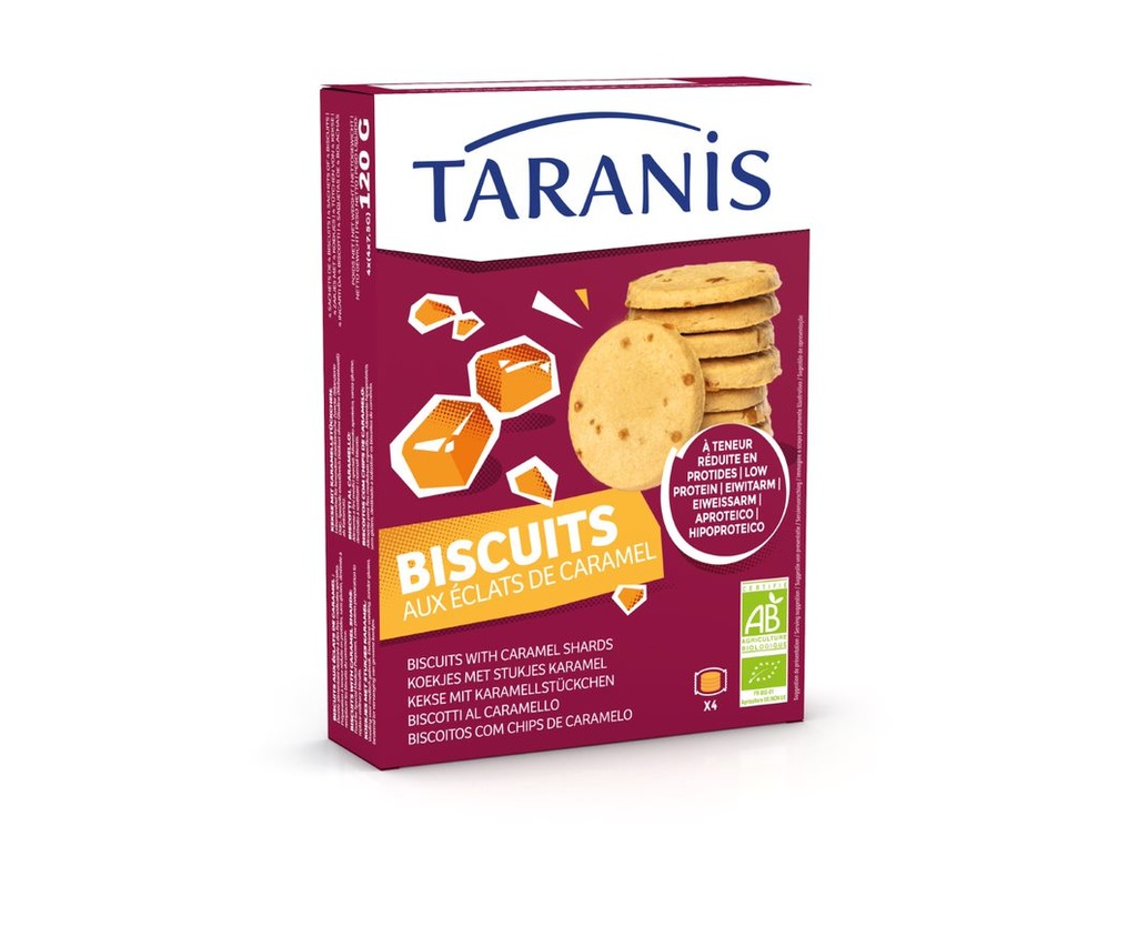 Taranis Kekse mit Karamellsplittern 120g Bio