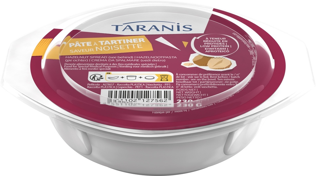 Taranis pâte à tartiner noisette 230g