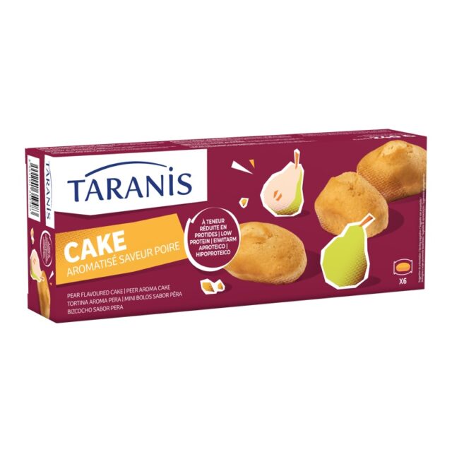 Taranis cake saveur poire 6port 240g