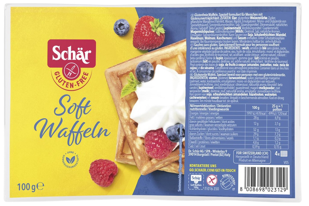 Schär waffles 100g (4x25g) - 3762556