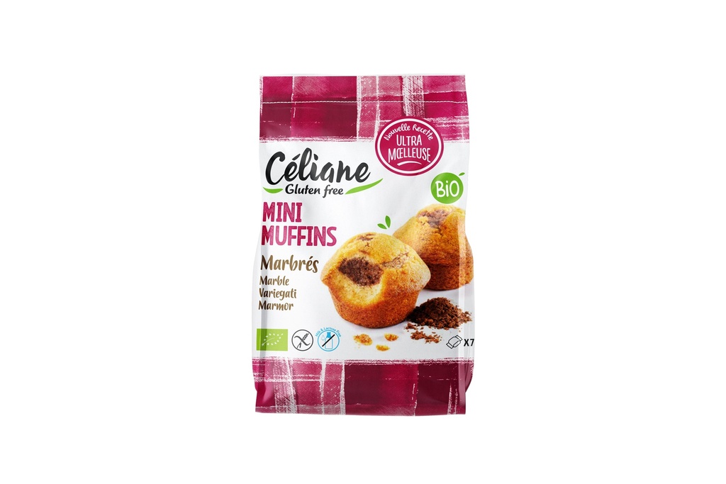 Céliane mini marble muffin bio 8pcs 200g