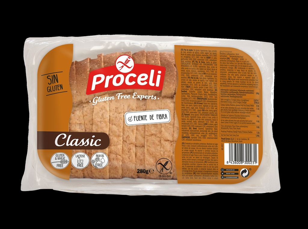 Proceli pain de mie classic  280g RTE