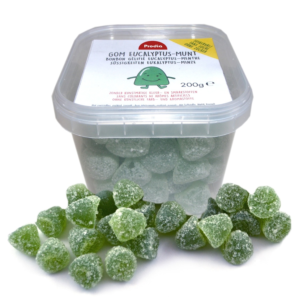 Prodia gommes eucalyptus-menthe 200g sans sucre