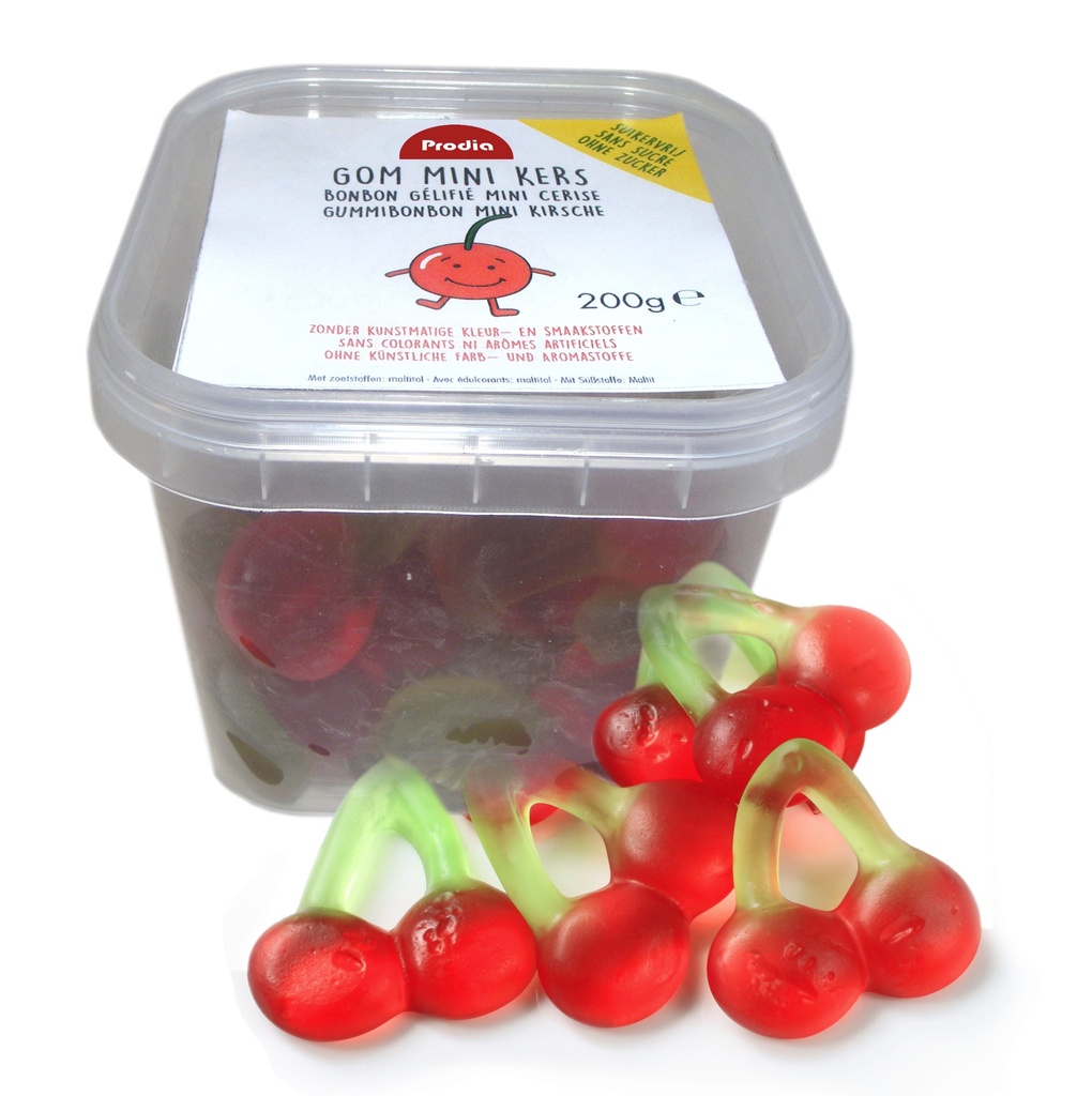 Prodia gom mini-kers 200g suikervrij - 3518115