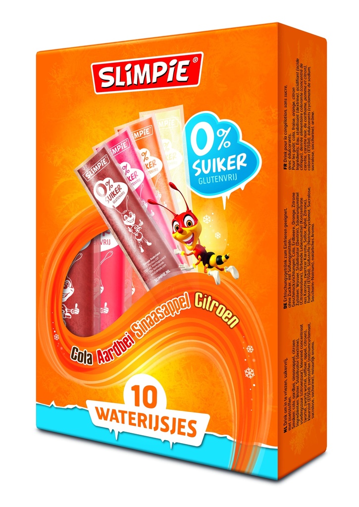 [3831] Slimpie water ice 40ml x 10 sugar-free