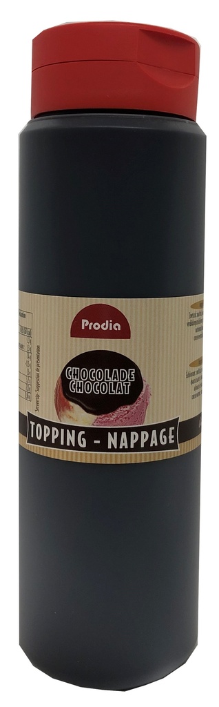 Prodia topping chocolat 500ml sans sucre