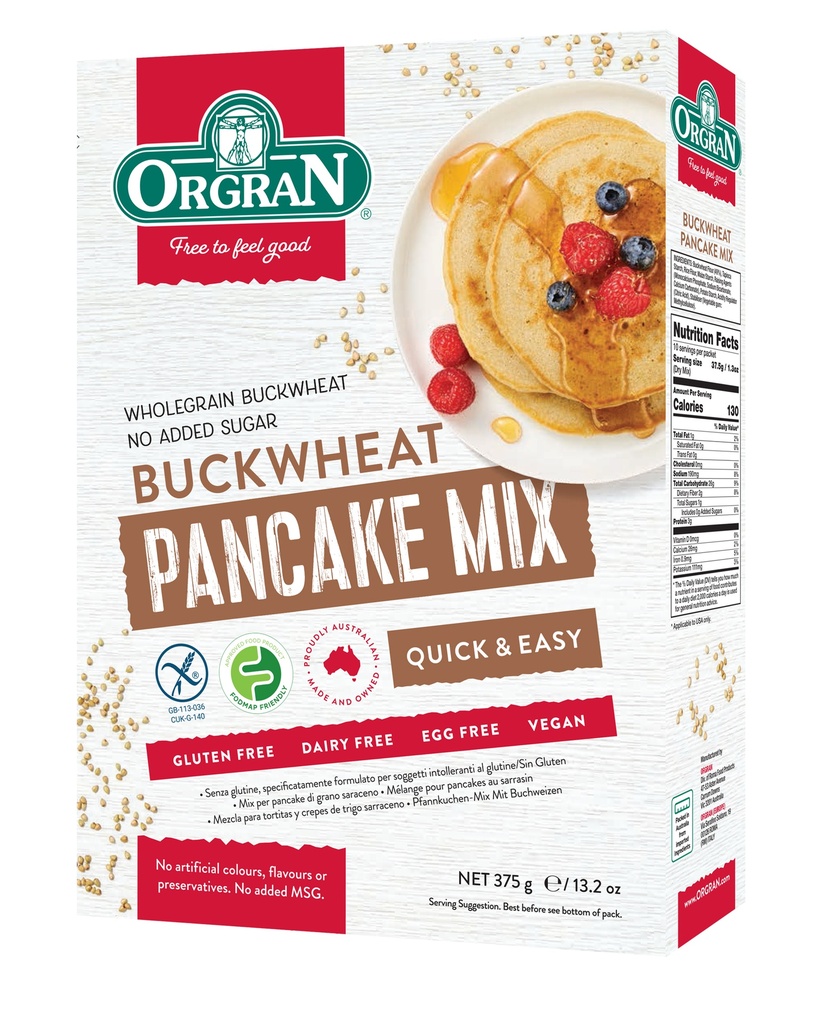 Orgran Buckwheat Pancake Mix 375g