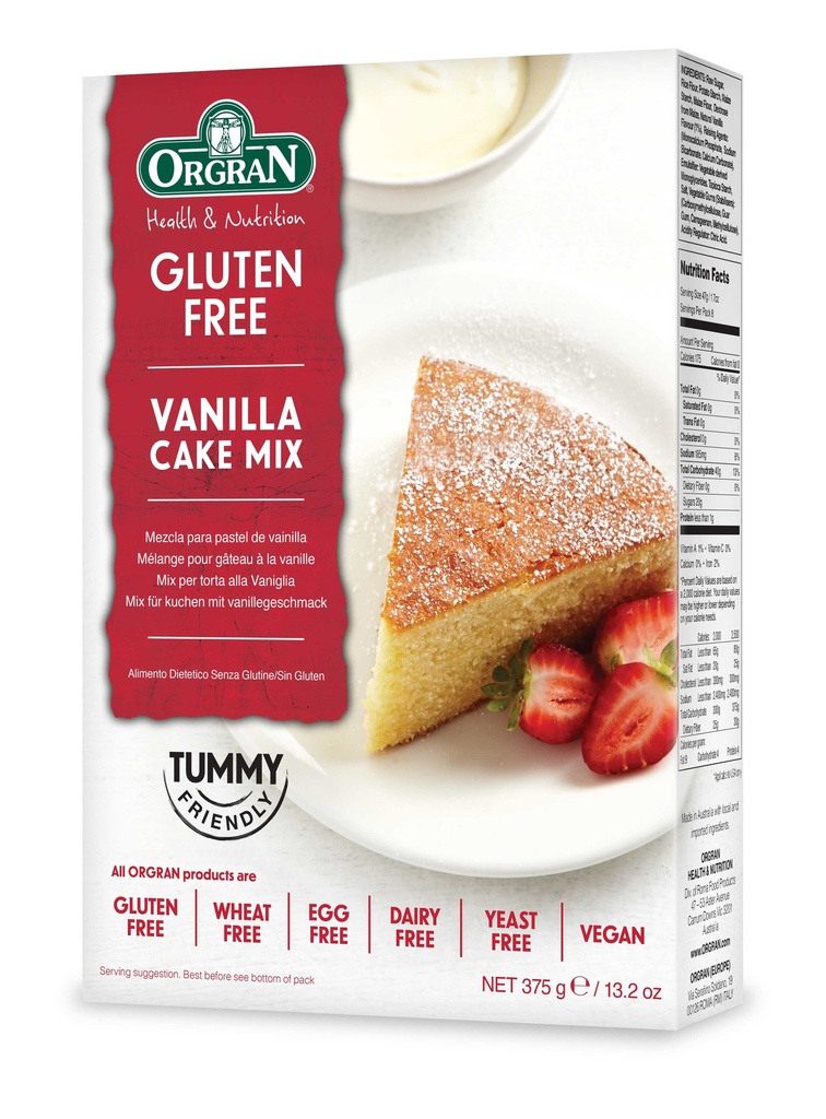 Orgran Vanilla Cake Mix 375g