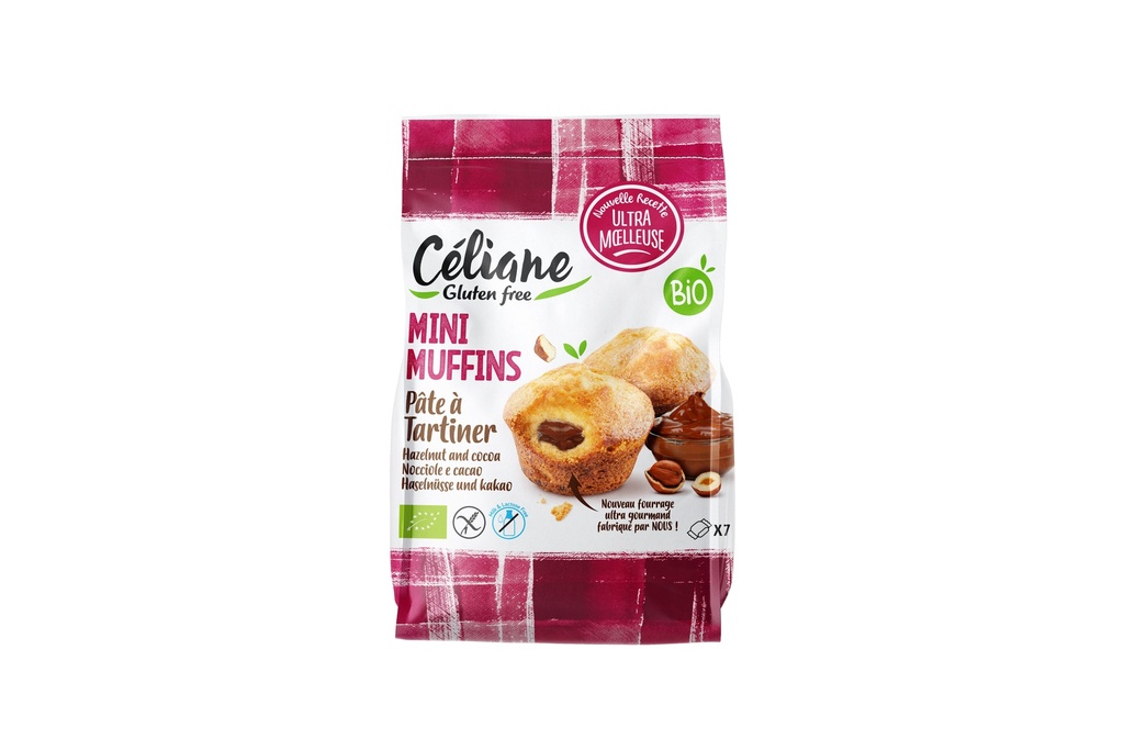 Céliane mini muffins chocolat bio 7 pcs 200g