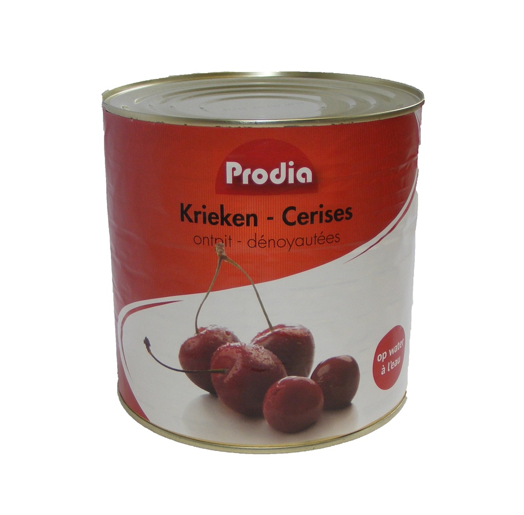 Prodia cerises rouges dénoyautées 2750ml