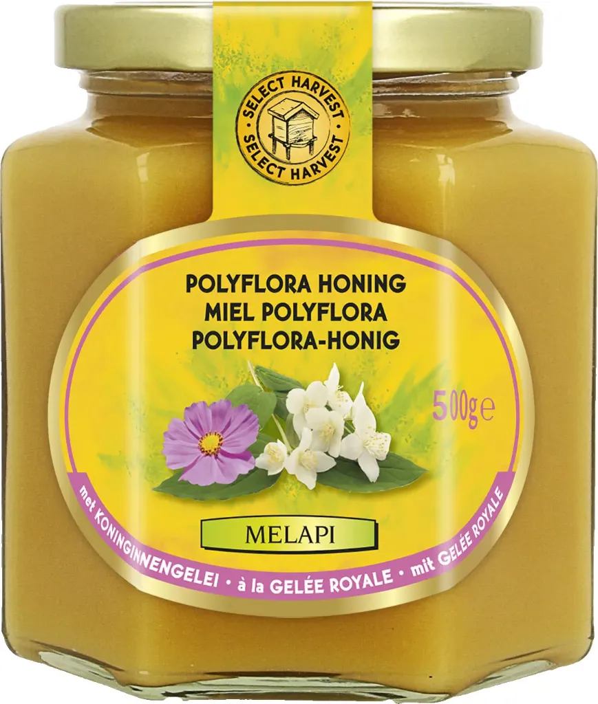 [5534] Melapi honing polyflora + koninginnebrij z.500g - 1123264