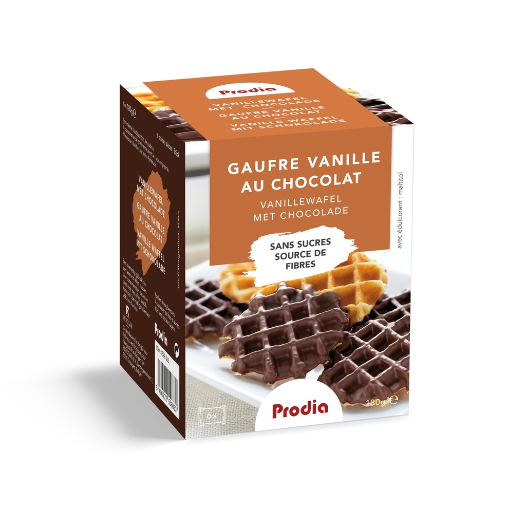 Prodia vanilla waffles with chocolate 180g maltito