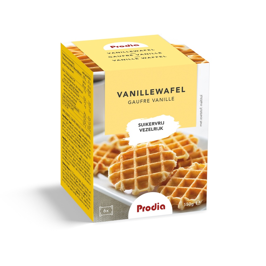 Prodia vanillewafels 150g suikervrij - 1551886