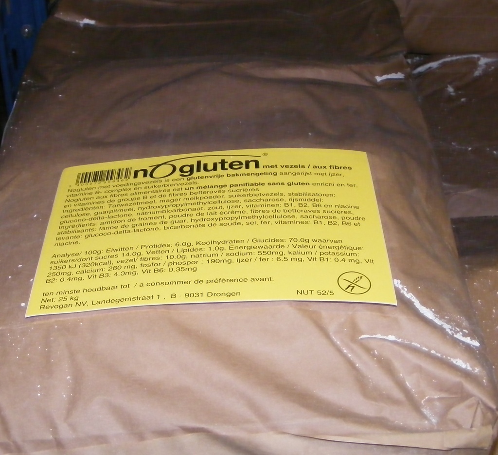 Nogluten baking mix + fibres 25kg