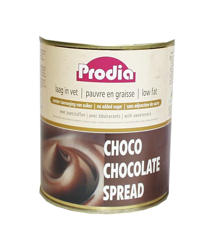 Prodia chocolate spread 900g sweeteners