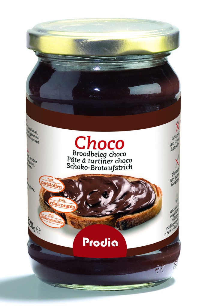 Prodia broodbeleg 320g choco zoetstof - 2555100