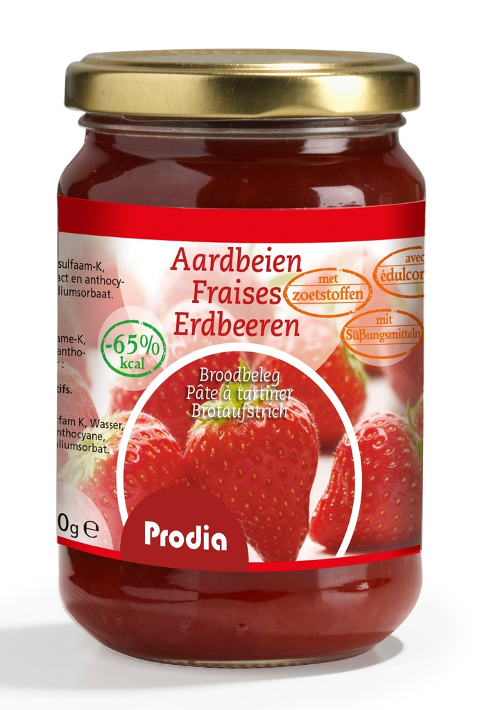 Prodia broodbeleg 300g aardbei maltitol - 2677524