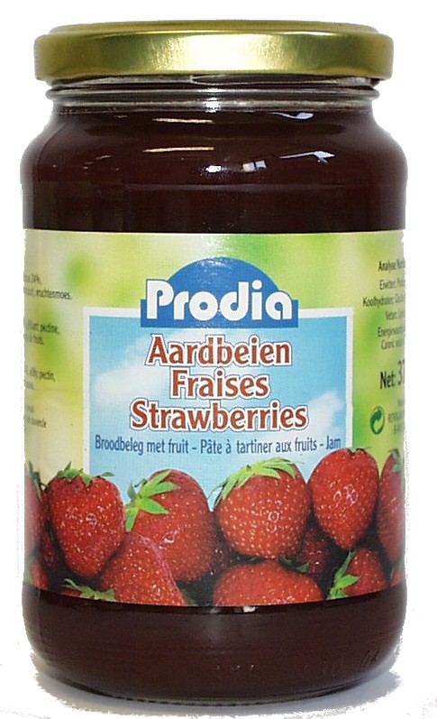 Prodia fruit spread 370g strawberry fructose