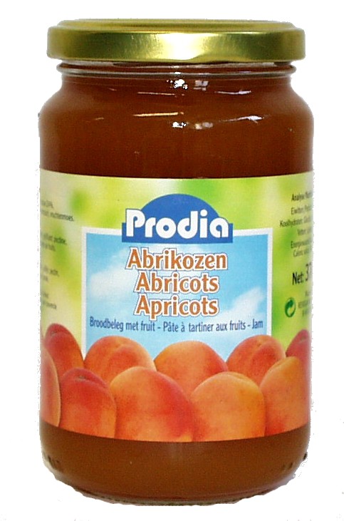 Prodia fruit spread 370g apricot fructose