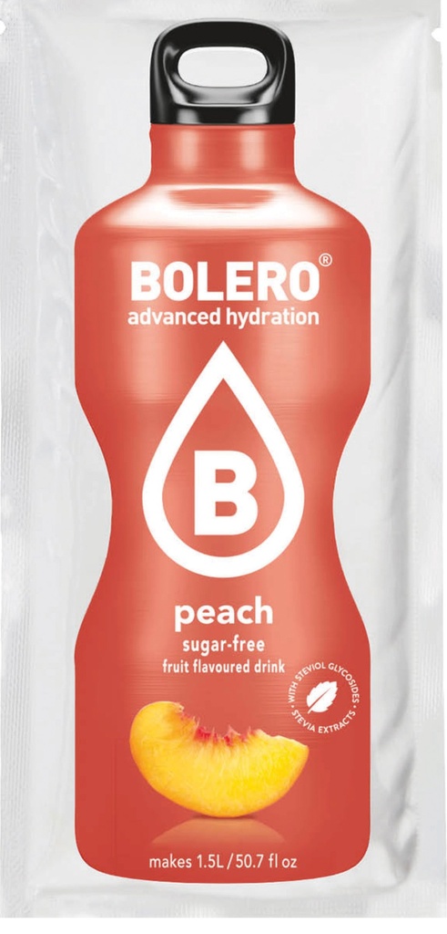 Bolero instant drink perzik 9g x 24 suikervrij