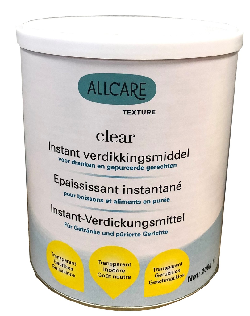 Allcare épaississant instantané Clear 200g