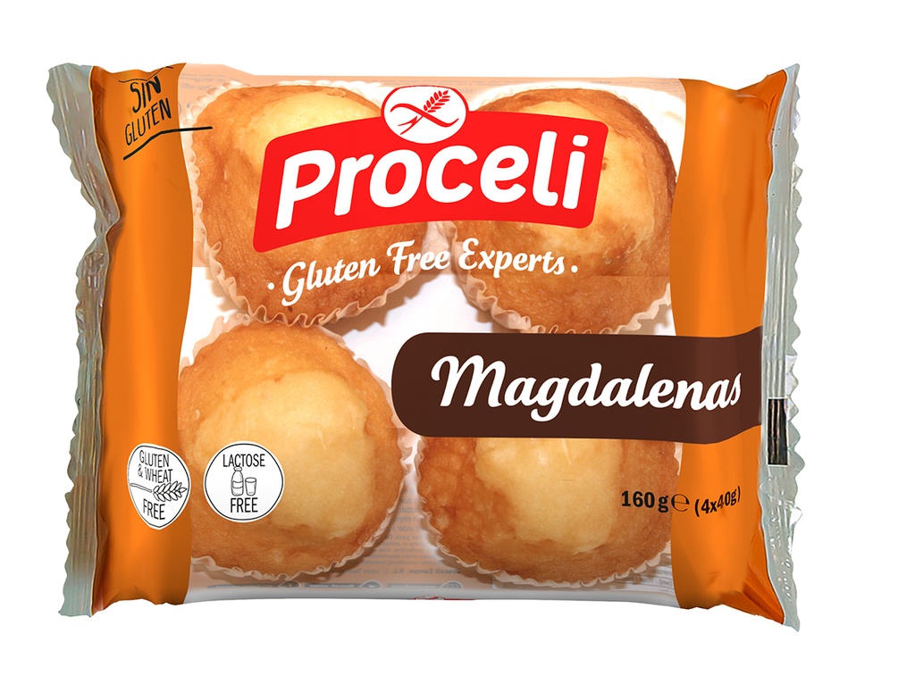 Proceli magdalenas 160g (40g x 4)