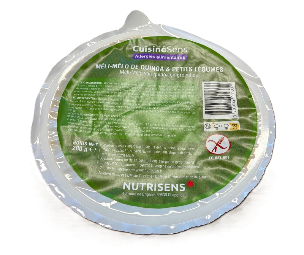 NS all°(14) méli mélo de quinoa & petits légumes 280g