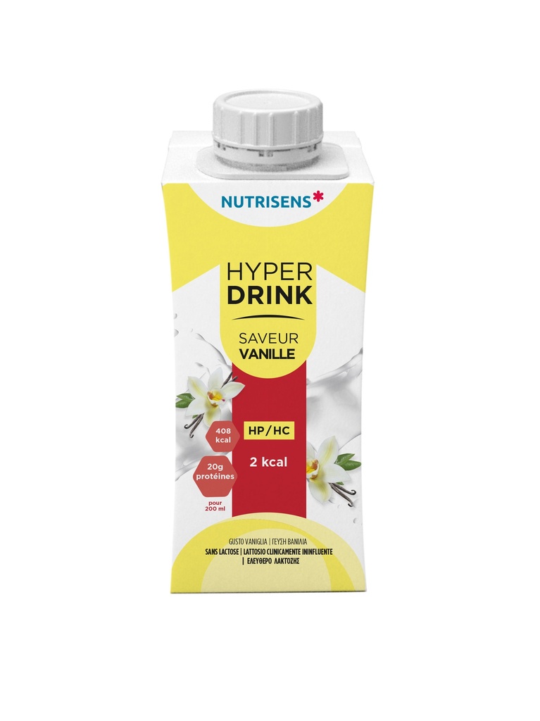 NS hyperdrink 2Kcal vanillesmaak 200ml x 4 HP/HC - 4493417 