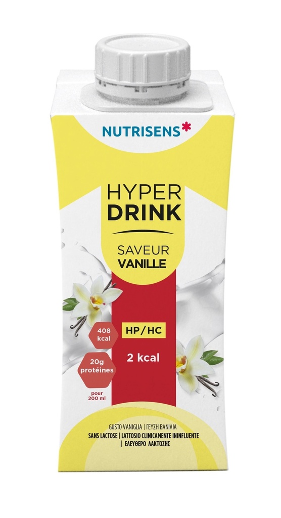 NS hyperdrink 2Kcal vanillesmaak 200ml x 4 HP/HC - 4493417 