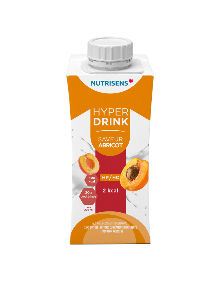 NS hyperdrink 2Kcal abrikoossmaak 200ml x 4 HP/HC - 4493458