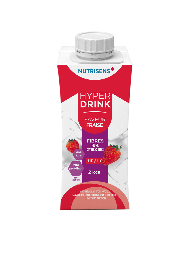 NS hyperdrink 2Kcal fibres saveur fraise 200ml x 4 HP/HC 