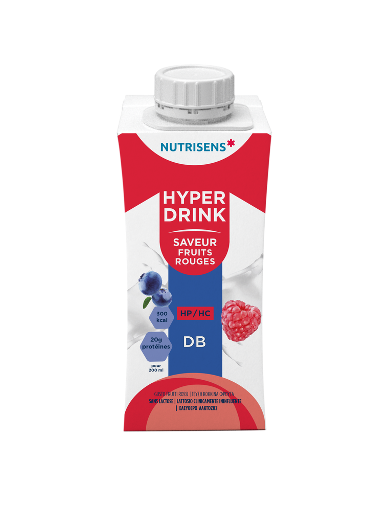 NS hyperdrink DB rode vruchtensmaak 200ml x 4 HP/HC - 4493508