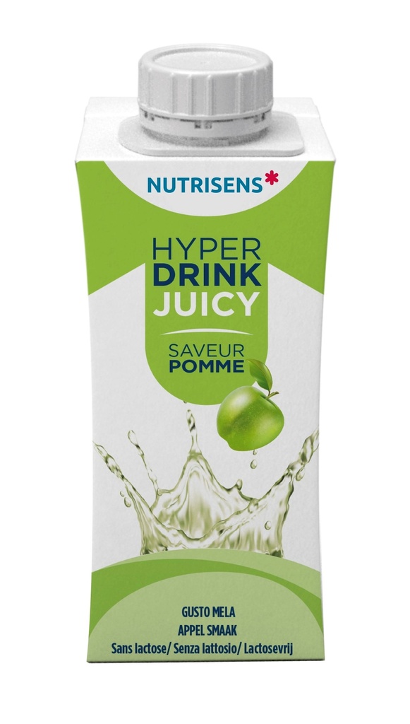 NS hyperdrink juicy appelsmaak 200ml x 4 