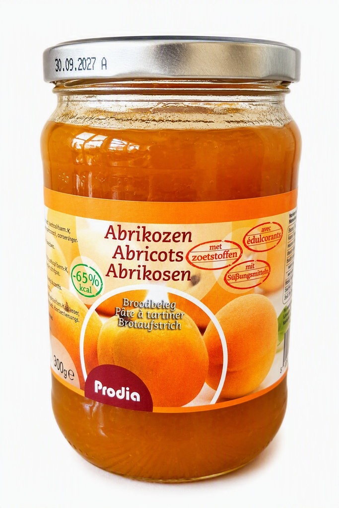Prodia broodbeleg 700g abrikoos  maltitol 