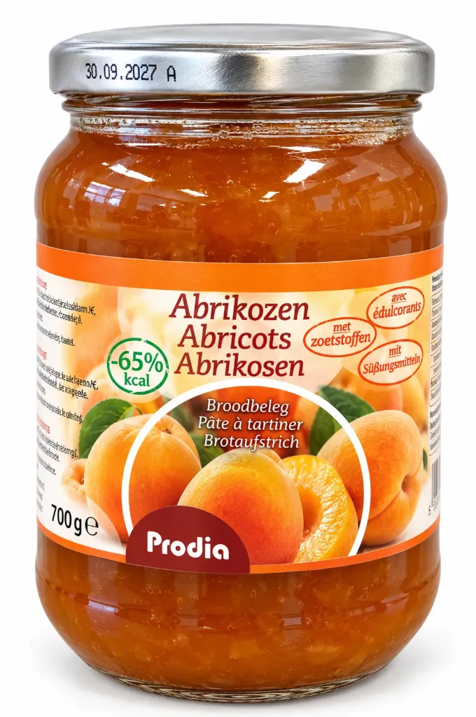 Prodia fruit spread 700g apricots maltitol
