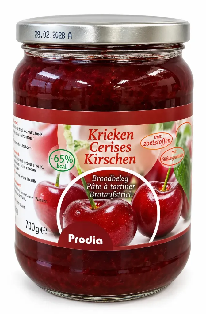 [3765] Prodia fruit spread 700g cherry maltitol