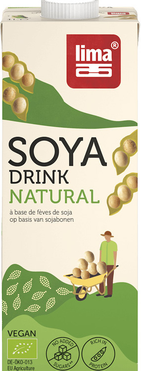 Lima soya drink natural bio 1l 