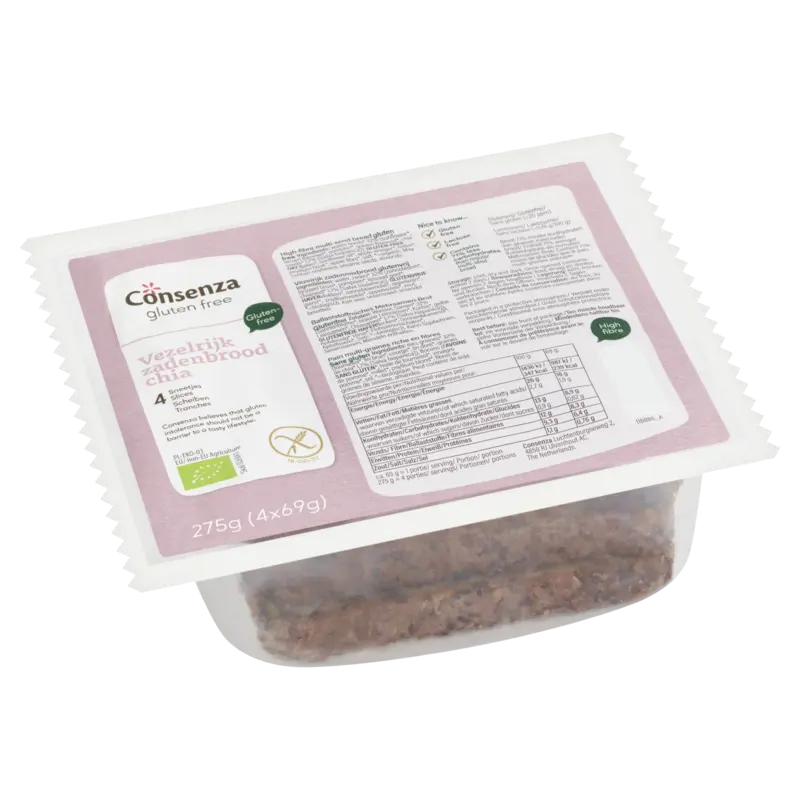 Consenza pain aux grainses riche en fibres bio 275g