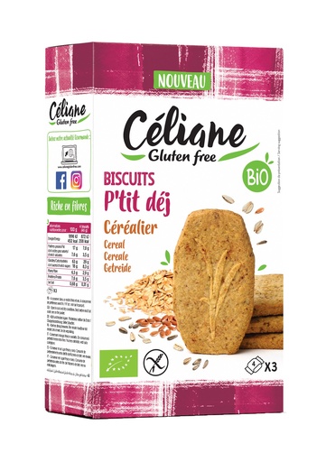 [3429] Céliane biscuits pet. déjeuner cerea bio 4px3 140g