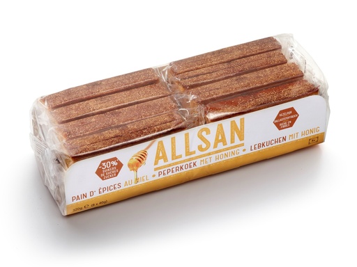 [3910] Allsan peperkoek met honing 320g (40gx8) - 4111373