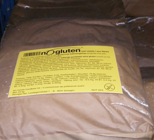 [5846] Nogluten mélange panifiable+fibres 25kg