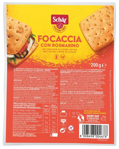 [6550] Schär focaccia rosmarin  200g - 2852705