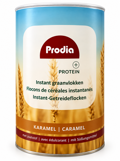 [6801] Prodia instant graanvlokken karamel HP 780g suikerarm